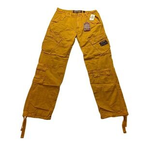 Akoo Lone Ranger men's 36 Cargo Pants Arrowhead Yellow Streetwear